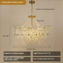 GobekUsa Crystal Chandelier Light: French Modern Luxury for Living Room, Dining Room, Bedroom
