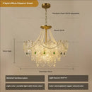 GobekUsa Crystal Chandelier Light: French Modern Luxury for Living Room, Dining Room, Bedroom