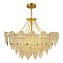 GobekUsa Crystal Chandelier Light: French Modern Luxury for Living Room, Dining Room, Bedroom
