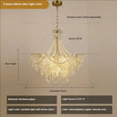 GobekUsa Crystal Chandelier Light: French Modern Luxury for Living Room, Dining Room, Bedroom