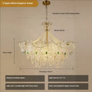 GobekUsa Crystal Chandelier Light: French Modern Luxury for Living Room, Dining Room, Bedroom