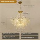 GobekUsa Crystal Chandelier Light: French Modern Luxury for Living Room, Dining Room, Bedroom