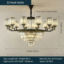 GobekUsa Crystal Chandelier Light: Luxury Living Room Dining Bedroom Airy Elegance