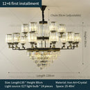 GobekUsa Crystal Chandelier Light: Luxury Living Room Dining Bedroom Airy Elegance