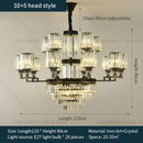 GobekUsa Crystal Chandelier Light: Luxury Living Room Dining Bedroom Airy Elegance
