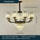 GobekUsa Crystal Chandelier Light: Luxury Living Room Dining Bedroom Airy Elegance