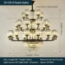 GobekUsa Crystal Chandelier Light: Luxury Living Room Dining Bedroom Airy Elegance