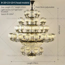 GobekUsa Crystal Chandelier Light: Luxury Living Room Dining Bedroom Airy Elegance