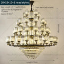 GobekUsa Crystal Chandelier Light: Luxury Living Room Dining Bedroom Airy Elegance