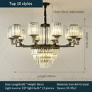 GobekUsa Crystal Chandelier Light: Luxury Living Room Dining Bedroom Airy Elegance