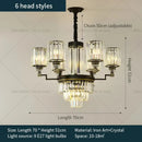 GobekUsa Crystal Chandelier Light: Luxury Living Room Dining Bedroom Airy Elegance