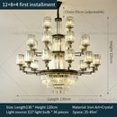 GobekUsa Crystal Chandelier Light: Luxury Living Room Dining Bedroom Airy Elegance
