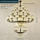 GobekUsa Crystal Chandelier Light: Luxury Living Room Dining Bedroom Airy Elegance