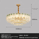 GobekUsa Crystal Chandelier Light Luxury Living Room French 2024 New Zhongshan Lamps