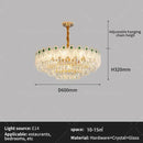 GobekUsa Crystal Chandelier Light Luxury Living Room French 2024 New Zhongshan Lamps