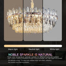 GobekUsa Crystal Chandelier Light: Modern LED Living Room Dining Bedroom Luxury
