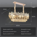 GobekUsa Crystal Chandelier Light: Modern LED Living Room Dining Bedroom Luxury