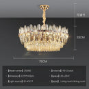 GobekUsa Crystal Chandelier Light: Modern LED Living Room Dining Bedroom Luxury