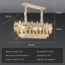 GobekUsa Crystal Chandelier Light: Modern LED Living Room Dining Bedroom Luxury