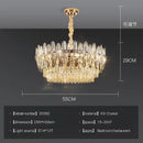 GobekUsa Crystal Chandelier Light: Modern LED Living Room Dining Bedroom Luxury