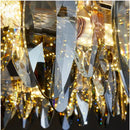 GobekUsa Crystal Chandelier Light: Modern LED Pendant Lamp for Bedroom & Living Room.