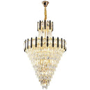 GobekUsa Crystal Chandelier Light: Villa Living Room Luxury Loft Spiral Staircase Long Chandelier
