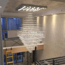 GobekUsa Crystal Chandelier Lighting for Living Room Hotel Lobby Ceiling