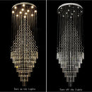 GobekUsa Crystal Chandelier Lighting Luxury Home Decor Loft Villa Stairs Chandeliers