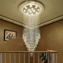 GobekUsa Crystal Chandelier Lighting Luxury Home Decor Loft Villa Stairs Chandeliers