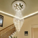 GobekUsa Crystal Chandelier Lighting Luxury Home Decor Loft Villa Stairs Chandeliers