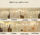 GobekUsa Crystal Chandelier Lighting: Modern European Gold/Silver Style, Clear K9 Hanging Lights