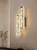 GobekUsa Crystal Chandelier Lights for Living Dining Bedroom LED Dimmable Lustre Lighting