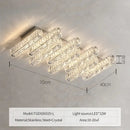 GobekUsa Crystal Chandelier Lights for Living Dining Bedroom LED Dimmable Lustre Lighting
