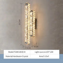 GobekUsa Crystal Chandelier Lights for Living Dining Bedroom LED Dimmable Lustre Lighting