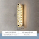 GobekUsa Crystal Chandelier Lights for Living Dining Bedroom LED Dimmable Lustre Lighting