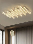 GobekUsa Crystal Chandelier Lights for Living Dining Bedroom LED Dimmable Lustre Lighting