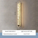 GobekUsa Crystal Chandelier Lights for Living Dining Bedroom LED Dimmable Lustre Lighting