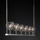 GobekUsa Crystal Chandelier Lights for Modern Kitchen Island Bar Decor