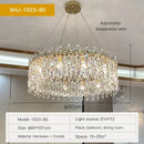 GobekUsa Crystal Chandelier: Luxe LED Living Room Decoration