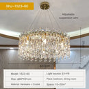 GobekUsa Crystal Chandelier: Luxe LED Living Room Decoration