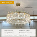 GobekUsa Crystal Chandelier: Luxe LED Living Room Decoration