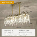 GobekUsa Crystal Chandelier: Luxe LED Living Room Decoration
