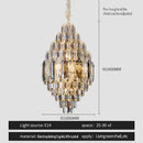 GobekUsa Crystal Chandelier - Luxe Light for Villa, Hotel & Building Project