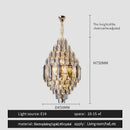 GobekUsa Crystal Chandelier - Luxe Light for Villa, Hotel & Building Project