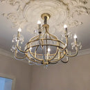 GobekUsa Crystal Chandelier: Luxe Nordic Bedroom Living Room Pendant Light