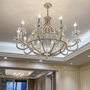 GobekUsa Crystal Chandelier: Luxe Nordic Bedroom Living Room Pendant Light