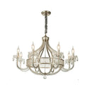 GobekUsa Crystal Chandelier: Luxe Nordic Bedroom Living Room Pendant Light