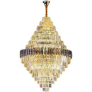 GobekUsa Crystal Chandelier: Luxe Stairwell Lighting for Penthouse Villa