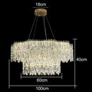 GobekUsa Crystal Chandelier: Luxury Bedroom & Living Room Lighting