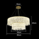GobekUsa Crystal Chandelier: Luxury Bedroom & Living Room Lighting